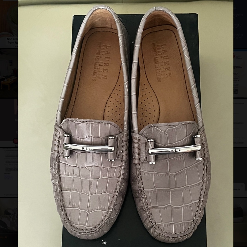 Ralph Lauren Stone Caliana Loafers